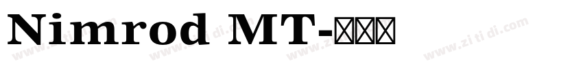 Nimrod MT字体转换